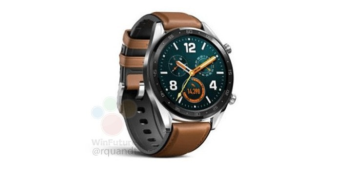 Huawei Watch GT smiles in leaked render 