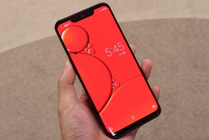 Sharp Aquos Zero Uses An In House Developed Curved Oled With A Huge Notch Gsmarena Com News
