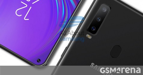 First renders of Galaxy A8s show Samsungs first display with a cutout  GSMArena.com news