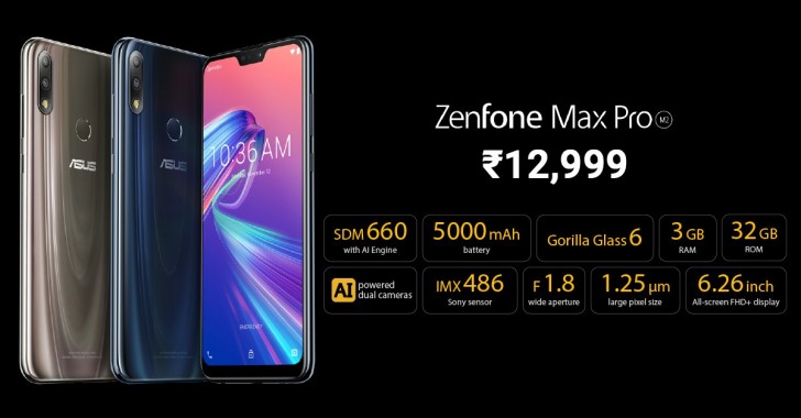 Asus Unveils Zenfone Max M2 And Max Pro M2 In Indonesia And India Gsmarena Com News