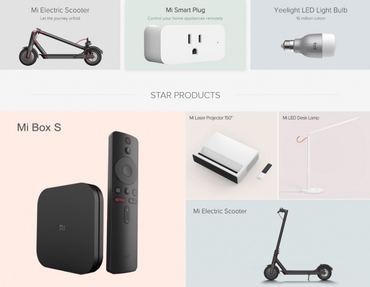 Xiaomi products