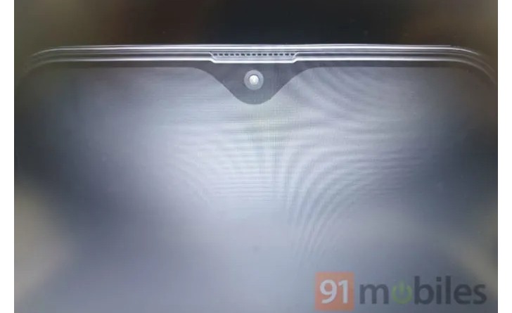 Samsung Galaxy M Live Image Leaks Showing A Close Up Of The Infinity V Notch Gsmarena Com News