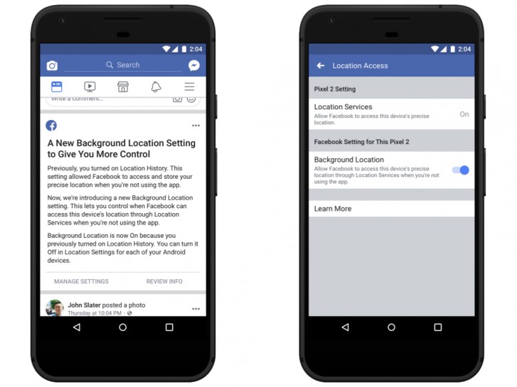 Facebook For Android Update Allows You To Opt Out Of Background Location Tracking Gsmarena Com News