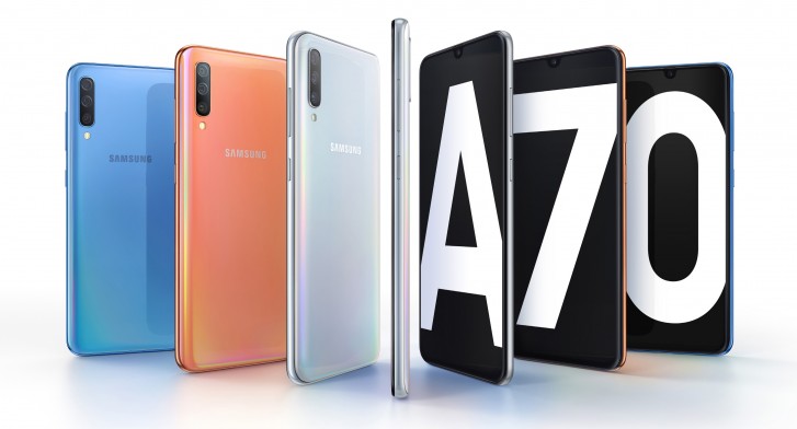 samsung galaxy a70 debuts with a 6 7