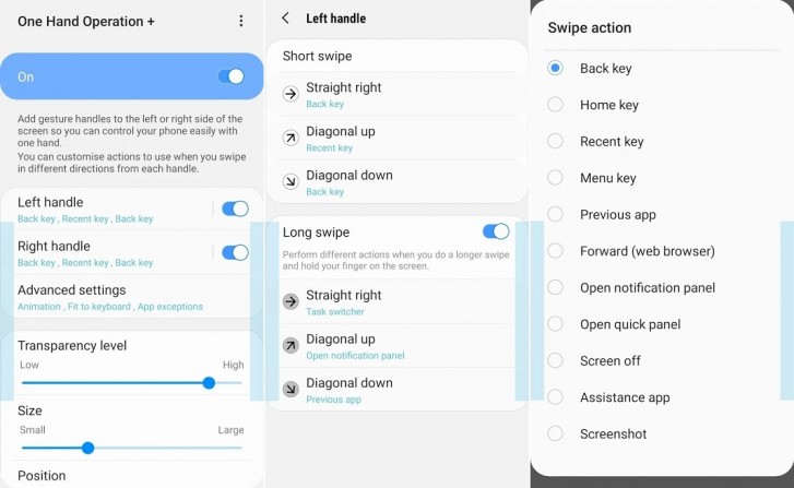 Samsung S One Hand Operation Gesture Navigation App Released On