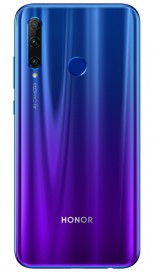 Honor 20i in Gradient Blue, Gradient Red, and Midnight Black