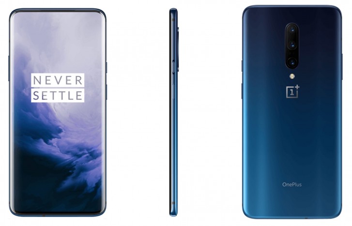 Oneplus 7 Pro In Nebula Blue And Mirror Grey Showcased In Leaked Press Renders Gsmarena Com News