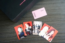 Photo cards with the Blankpink band members