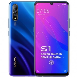 vivo S1 in Cosmic Green and Skyline Blue colors