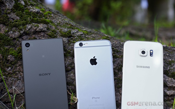 s6 vs iphone 5 vs xperia z3