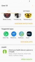 Main Gear manager interface - Samsung Gear S3 review
