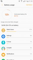 Battery usage report - Samsung Gear S3 review