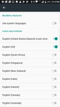 Setting up a multi-language keyboard - BlackBerry Motion review