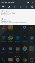 Notable persistent notification - BlackBerry Motion review