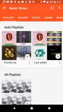 Google Play Music: Library - Google Pixel 2 review