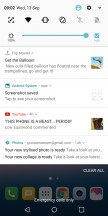 The notification area - LG V30 review