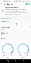 Quad DAC settings - LG V30 review