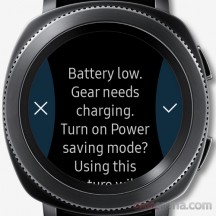 Battery low warning - Samsung Gear Sport review