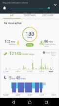 Health summary screen - Samsung Gear Sport review