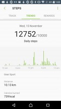 Samsung steps summary - Samsung Gear Sport review