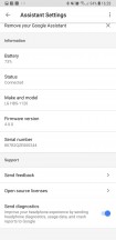 Headset settings within Google Assistant - LG TONE Platinum SE review