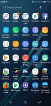 App drawer - Samsung Galaxy A6 (2018) review