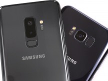 9></noscript>8 – Samsung Galaxy S9+ review”/></a></figure>
<p>  <br><strong>The shiny glass back • Fingerprint reader under the dual camera • 9>8</strong></p>
<p>Moving on, one noticeable difference in the new design is the frame. Polished and shiny on last year’s model, matte on the S9 and S9+, it’s now a fraction of a millimeter thicker – our calipers showed 3.4mm on the 9th-gen phone, 3.0mm on the S8+. It doesn’t sound like much, but the change of finish alongside the added thickness has resulted in a more secure grip on the phone – it our experience, at least.</p>
<p>Continuing on the ‘meatier is better’ theme, the buttons are now larger. And that means both longer and thicker (except the volume rocker which is just thicker). Big buttons are nice, we like big buttons.</p>
<figure class=