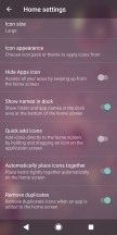 Xperia Launcher settings - Sony Xperia XZ2 review