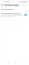 Battery menu and options - Honor 20 Pro review