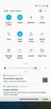 Lock screen, home screen, notification shade, app drawer, recent apps menu - Samsung Galaxy M10 review