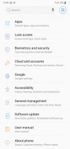 Settings menus - Samsung Galaxy M10 review