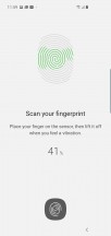 Fingerprint settings - Samsung Galaxy S10+ review