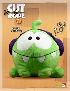 Cute Game Cut The Rope Om Plush Toy 8" New 