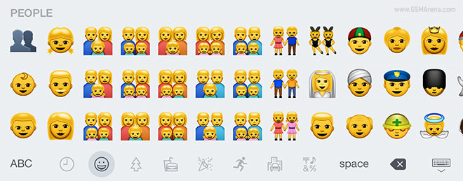 A look at the new racially diverse emoji in iOS 8.3