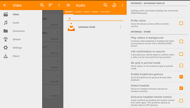 VLC for Android gets support for video playback in the background