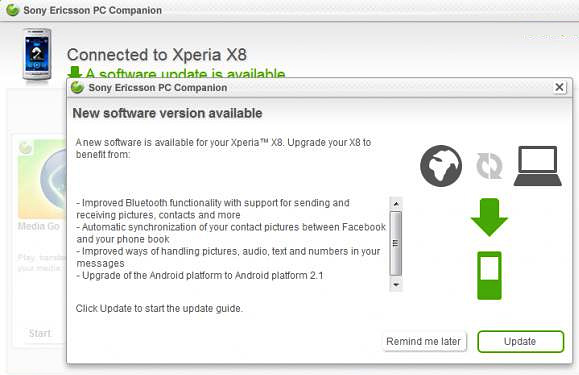 logiciel sony ericsson xperia x10 gratuit
