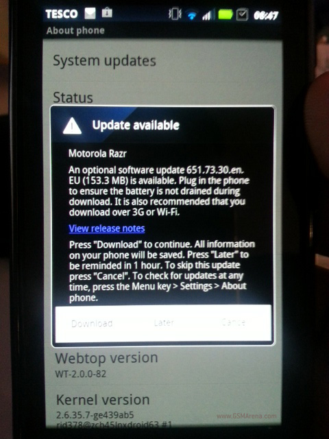 Motorola RAZR XT910 Android 4.0 roll-out begins today ...