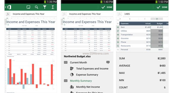 Microsoft Releases Office Mobile For Office 365 Android App Gsmarena Com News