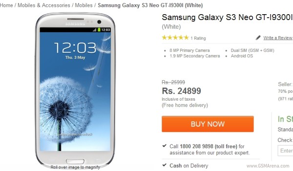 Samsung Outs Dual Sim Galaxy S3 Neo In India Gsmarenacom News