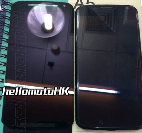 Moto X+1 front panel photographed out and about
