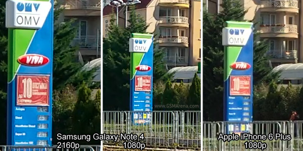 iPhone 6 Plus vs. Galaxy Note 4: Video camera